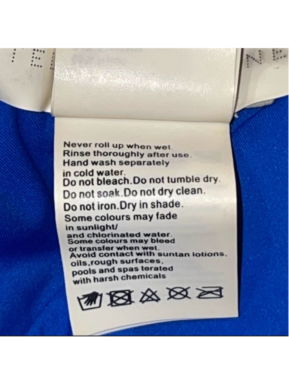 Stella McCartney Womens Size Large Timeless Basics Wrap One Piece Swimsuit Blue - Picture 10 of 14